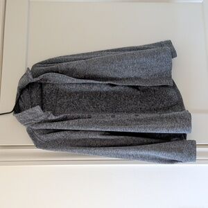 Men's Gray Fleece Shacket Button Shirt